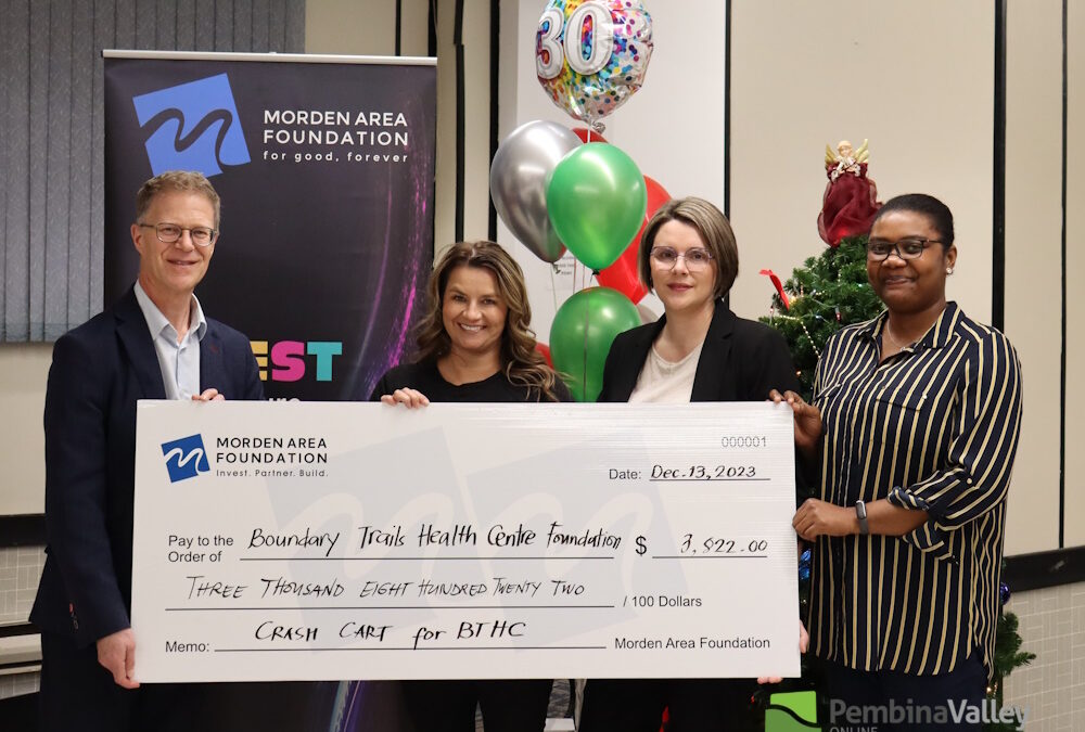 BTHC Foundation Receives Morden Area Foundation Grant